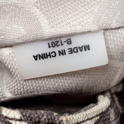 Pre Owned MICHAEL Michael Kors Beige Tiger Print Canvas Marina Drawstring Hobo 