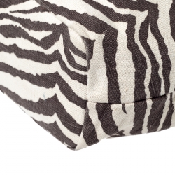 Pre Owned MICHAEL Michael Kors Beige Tiger Print Canvas Marina Drawstring Hobo 