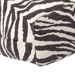 Pre Owned MICHAEL Michael Kors Beige Tiger Print Canvas Marina Drawstring Hobo 