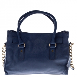 Pre Owned حقيبة يد مايكل مايكل كورس هاميلتون جلد كحلية