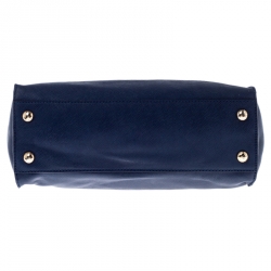 Pre Owned حقيبة يد مايكل مايكل كورس هاميلتون جلد كحلية