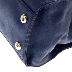 Pre Owned حقيبة يد مايكل مايكل كورس هاميلتون جلد كحلية