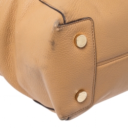 Pre Owned MICHAEL Michael Kors Tan Leather Riley Satchel    