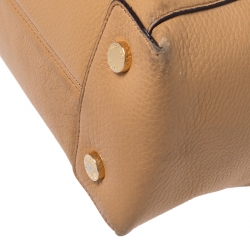 Pre Owned MICHAEL Michael Kors Tan Leather Riley Satchel    