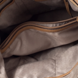 Pre Owned MICHAEL Michael Kors Tan Leather Riley Satchel    