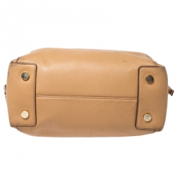 Pre Owned MICHAEL Michael Kors Tan Leather Riley Satchel    