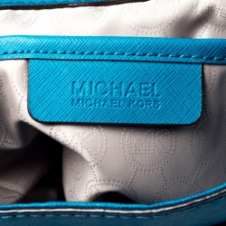 Pre Owned حقيبة مايكل كورس هاميلتون ساوز نورث جلد زرقاء