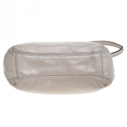 Pre Owned MICHAEL Michael Kors Grey Leather Crossbody Bag