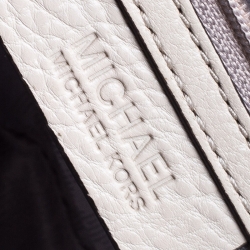 Pre Owned MICHAEL Michael Kors Grey Leather Crossbody Bag