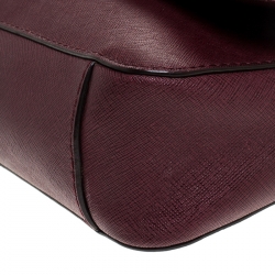 Pre Owned حقيبة كروس مايكل مايكل كورس جلد سافيانو عنابي بقلاب