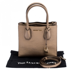 Pre Owned حقيبة مايكل مايكل كورس ميني ميرسر جلد بيج