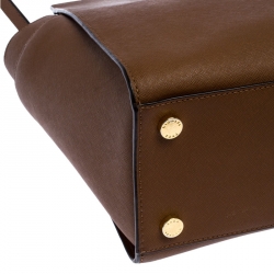 Pre Owned MICHAEL Michael Kors Brown Leather Selma Satchel