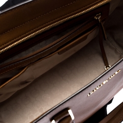 Pre Owned MICHAEL Michael Kors Brown Leather Selma Satchel