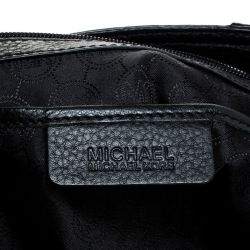 حقيبة مايكل مايكل كورس جيت سيت جلد أسود بسلسلة