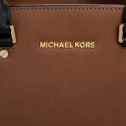 Pre Owned حقيبة مايكل مايكل كورس سلما كبيرة جلد سافيانو متعددة الألوان