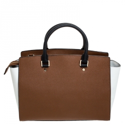 Pre Owned حقيبة مايكل مايكل كورس سلما كبيرة جلد سافيانو متعددة الألوان