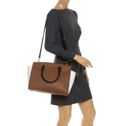 Pre Owned حقيبة مايكل مايكل كورس سلما كبيرة جلد سافيانو متعددة الألوان