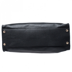 Pre Owned حقيبة مايكل مايكل كورس هاميلتون نقشة جلد سوداء