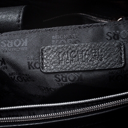 Pre Owned حقيبة مايكل مايكل كورس هاميلتون نقشة جلد سوداء