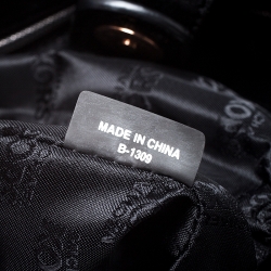 Pre Owned حقيبة مايكل مايكل كورس هاميلتون نقشة جلد سوداء