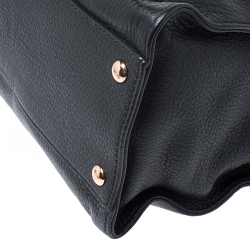 Pre Owned حقيبة مايكل مايكل كورس هاميلتون نقشة جلد سوداء