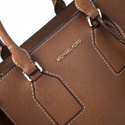 Pre Owned Michael Kors Brown Leather Medium Selby Satchel