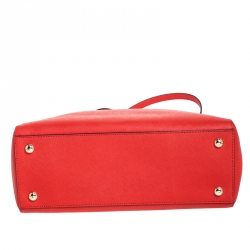 Pre Owned MICHAEL Michael Kors Orange Leather Cynthia Tote