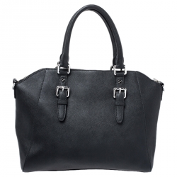 مملوكة مسبقًا Michael Michael Kors Black Leather Large Ciara Zip Tote 
