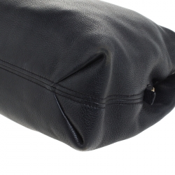 Pre Owned حقيبة مايكل مايل كورس جيت سيت جلد أسود بسلسلة