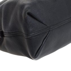 Pre Owned حقيبة مايكل مايل كورس جيت سيت جلد أسود بسلسلة