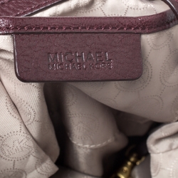 Pre Owned MICHAEL Michael Kors Maroon Leather Tristan Hobo   
