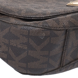 Pre Owned حقيبة كتف مايكل مايكل كورس هاميلتون كانفاس مقوى بنية