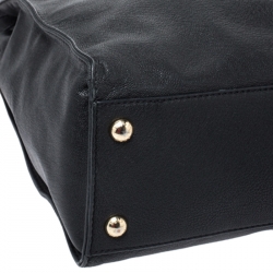 مملوكة مسبقًا MICHAEL Michael Kors Black Leather Hamilton Tote