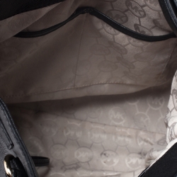 مملوكة مسبقًا MICHAEL Michael Kors Black Leather Hamilton Tote