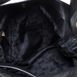 Pre Owned حقيبة مايكل مايكل كورس Jamesport Two Way جلد سوداء