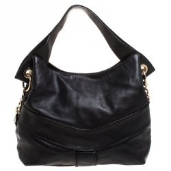 Pre Owned حقيبة مايكل مايكل كورس Jamesport Two Way جلد سوداء