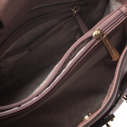 حقيبة يد مايكل كورس هاميلتون جلد وردية