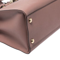 Pre Owned Michael Kors Pink Leather Hamilton tote 