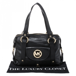 Pre Owned حقيبة مايكل مايكل كورس جيب أمامي جلد سوداء