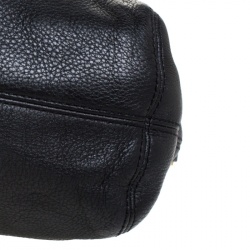 Pre Owned MICHAEL Michael Kors Black Leather Shoulder Bag