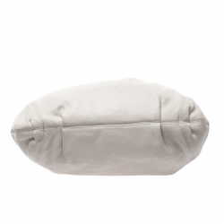 Pre Owned حقيبة كتف مايكل مايكل كورس أربطة جلد بيضاء