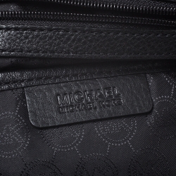 Pre Owned حقيبة هوبو مايكل مايكل كورس سلسلة ليلي جلد سوداء