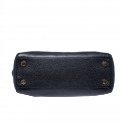 Pre Owned MICHAEL Michael Kors Black Leather Sutton Satchel