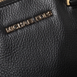 Pre Owned MICHAEL Michael Kors Black Leather Sutton Satchel