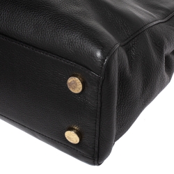 Pre Owned MICHAEL Michael Kors Black Leather Sutton Satchel