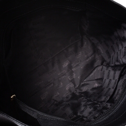 Pre Owned حقيبة كتف مايكل مايكل كروس سيت جيت جلد سوداء بسلسلة