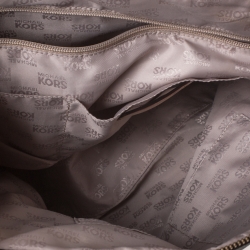 Pre Owned حقيبة مايكل مايكل كورس كانقاس جيت سيت بني داكن بسحاب علوي 