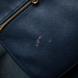 Pre Owned Michael Kors Tricolor Stripe Saffiano Leather Jet Set Tote