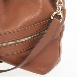 Pre Owned Michael Michael Kors Jamesport Brown Leather Tote