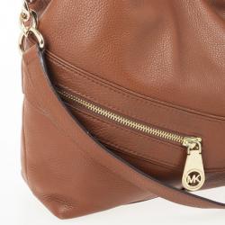 Pre Owned Michael Michael Kors Jamesport Brown Leather Tote